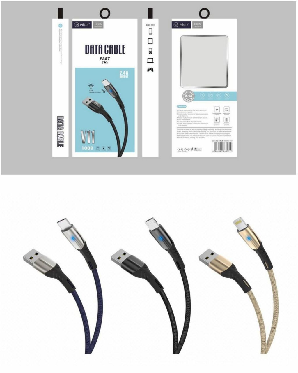 KABEL DATA PINZY V11 MICRO USB 